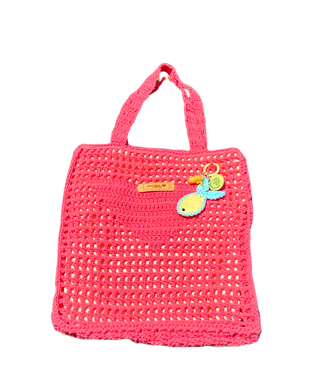 Crochet Bags and Crystal Charm