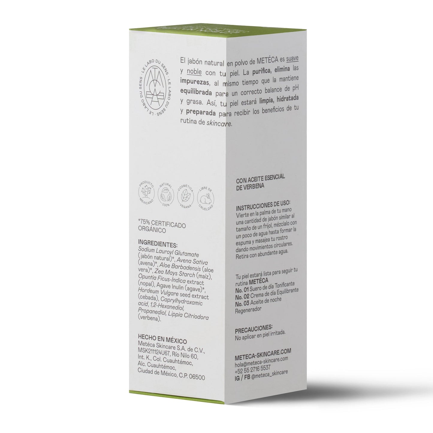 Jabón Facial Natural En Polvo