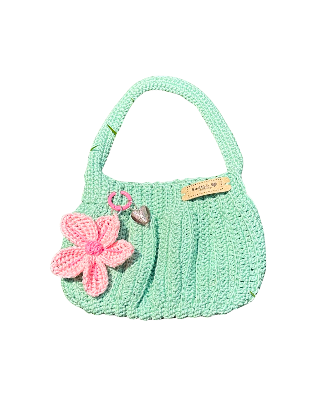 Crochet Bags and Crystal Charm