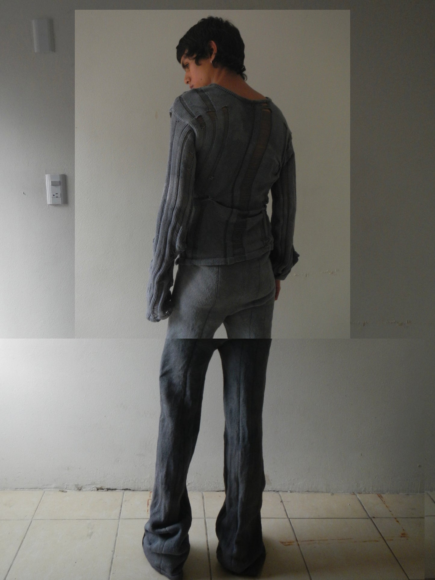 Draped sweater GREY