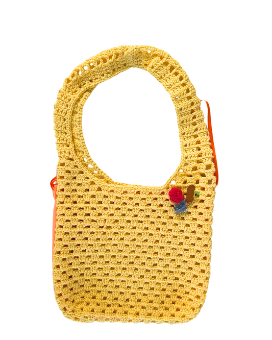 Bolsas Crochet y Charm Cristal