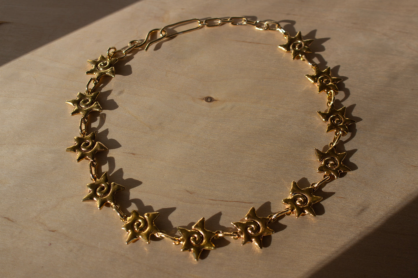 Brass Burst Necklace