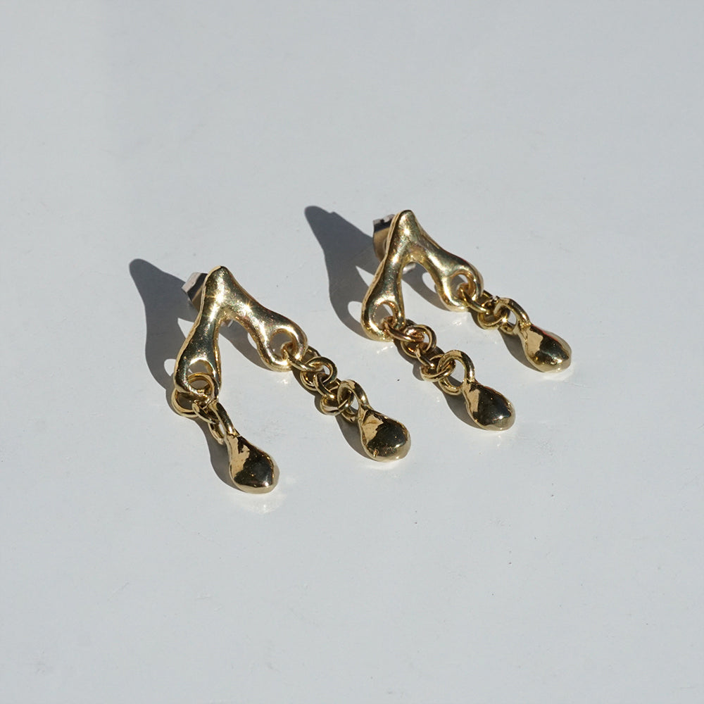 Asymmetric Joint Dangle Earrings