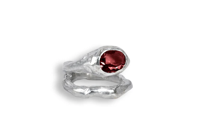 Duo Fusion Garnet Ring