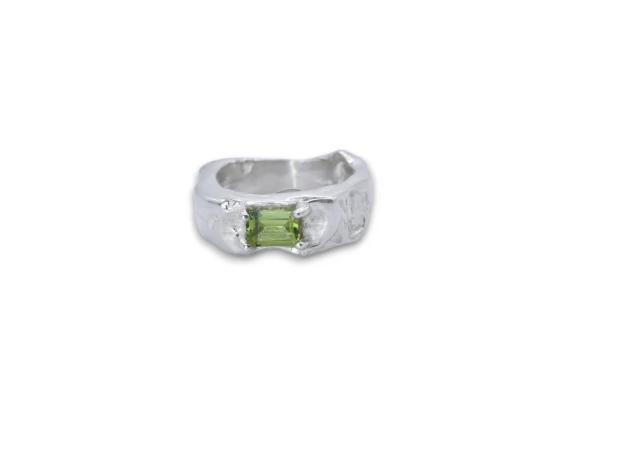 Peridot Coin Fusion Ring