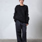 Knitted Mohair Crew Neck Sweater