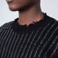 Knitted Mohair Crew Neck Sweater