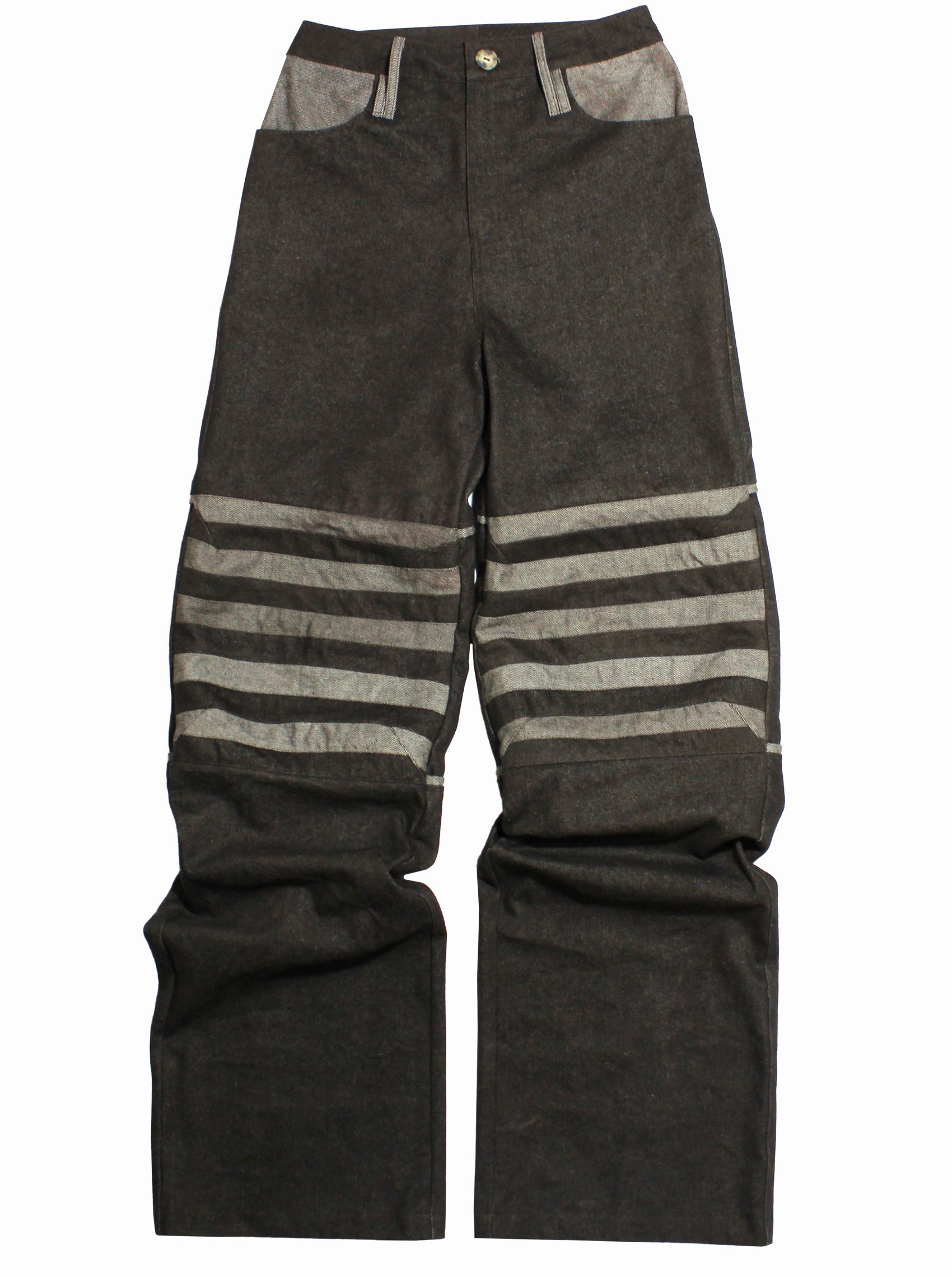 STRIPED OVERSIZED JEANS