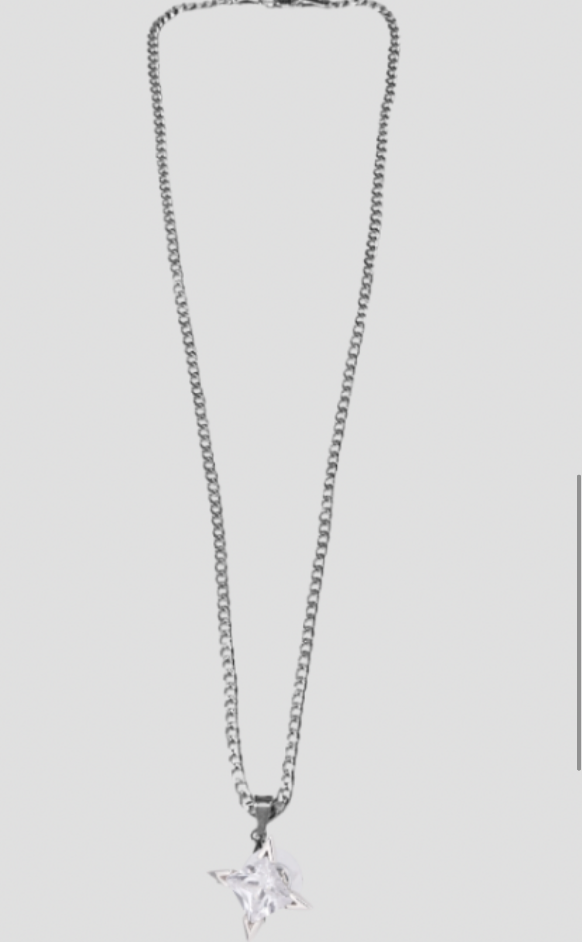 Silver shard necklace