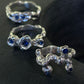 Sapphire and Silver Ring