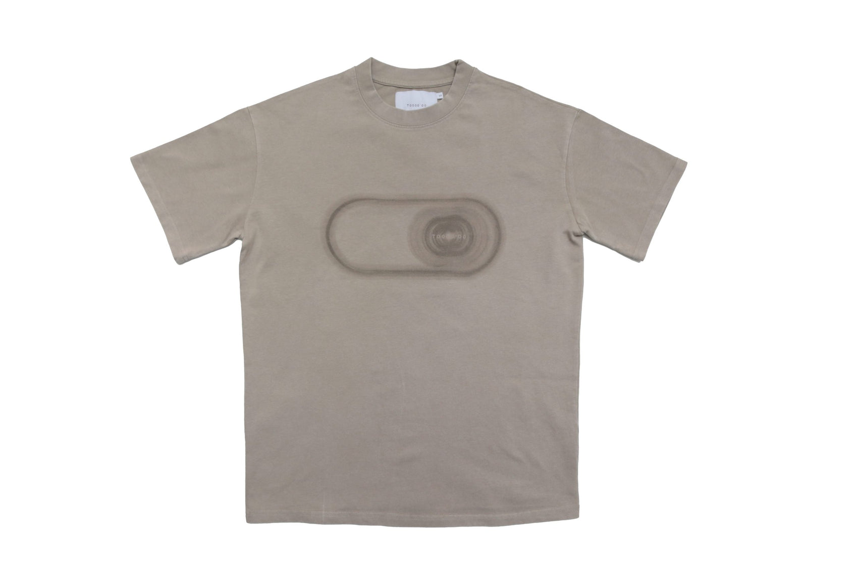 Classy T-Shirt Corroded Print Grey Stone