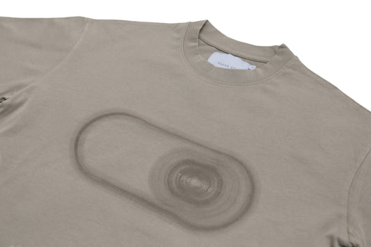 Classy T-Shirt Corroded Print Grey Stone