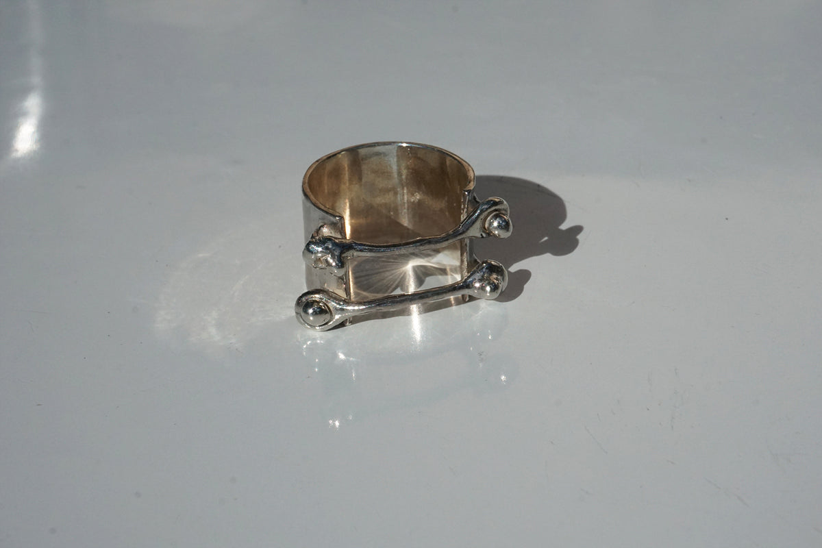 Silver Double Jointed Band