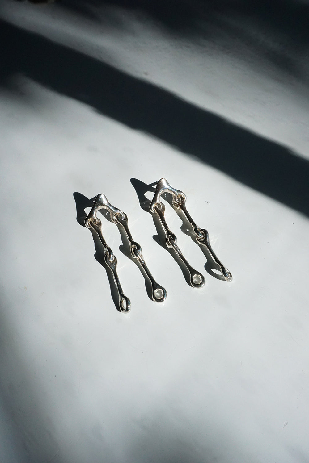Silver Joint Circuity Earrings