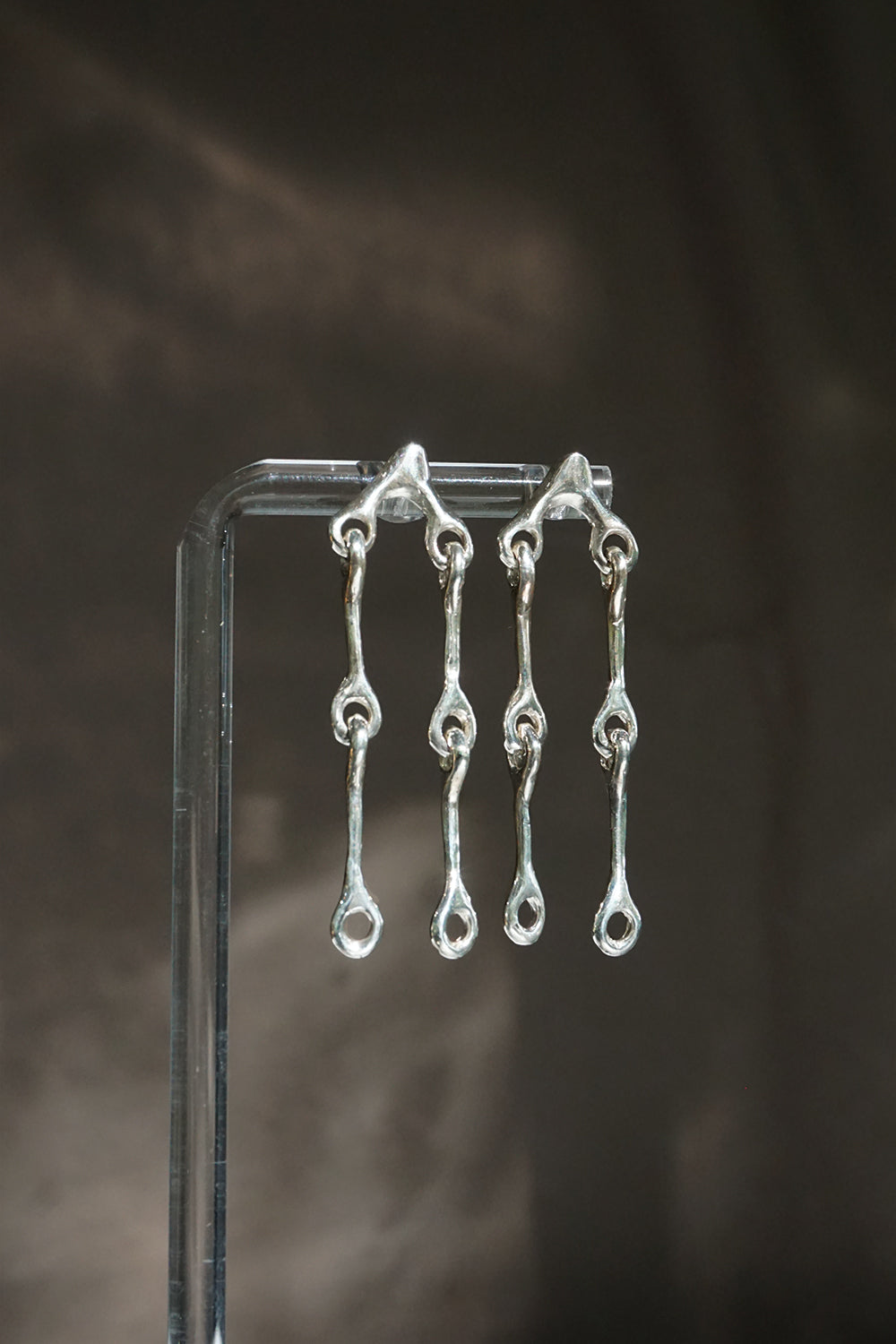 Silver Joint Circuity Earrings
