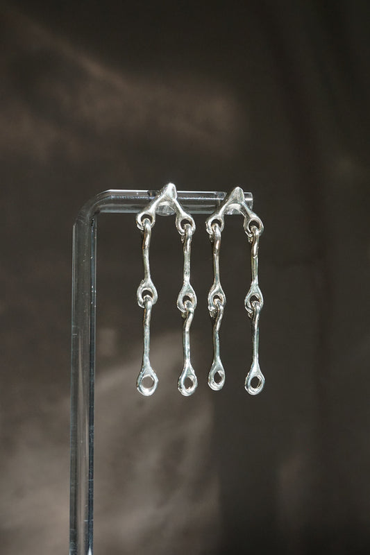 Silver Joint Circuity Earrings