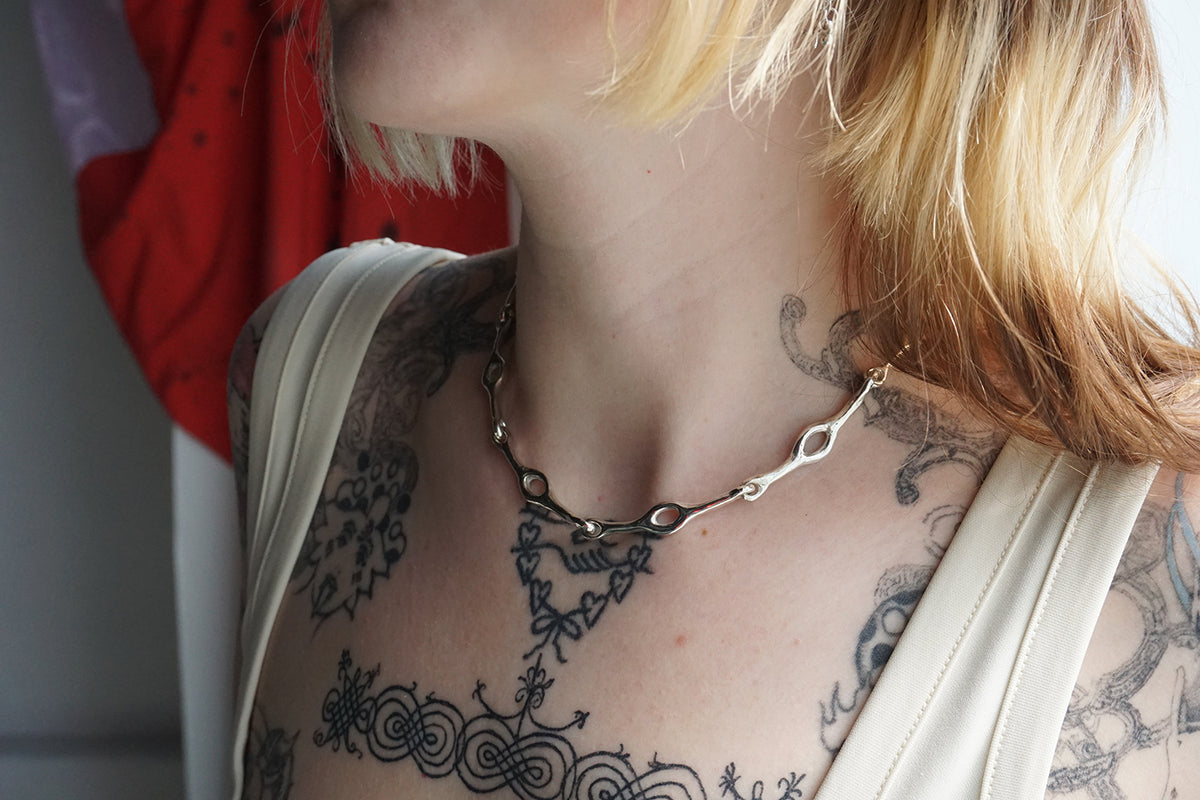 Silver Ocular Drift Chain Necklace