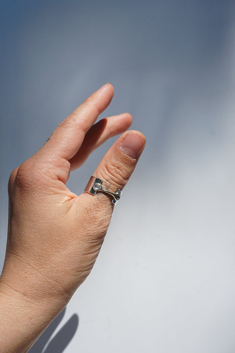 Silver Single Jointed Band
