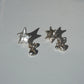 Silver Asymmetric Star Posts with Ball Charm