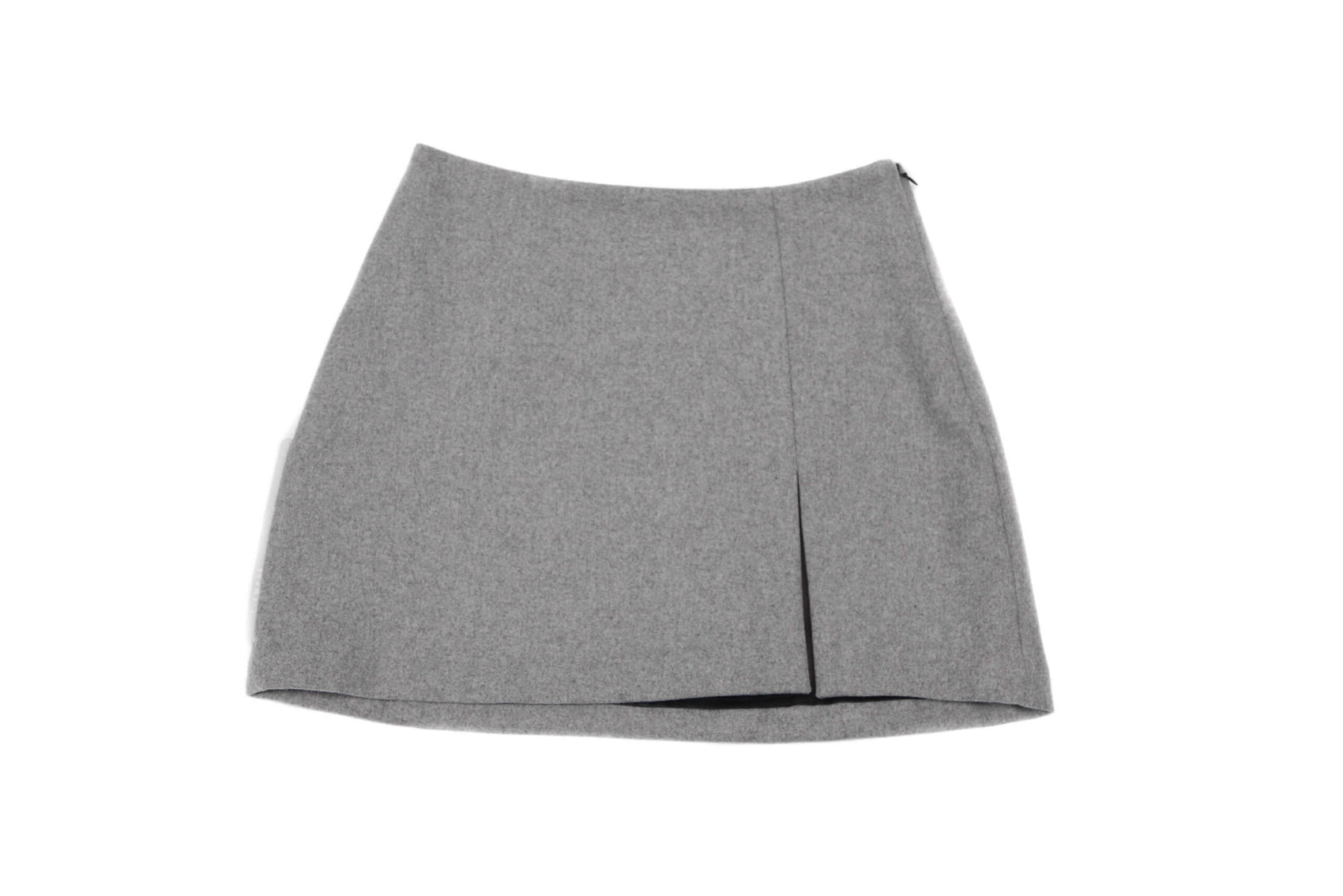 Wool Cloth Skirt Drizzly GraY