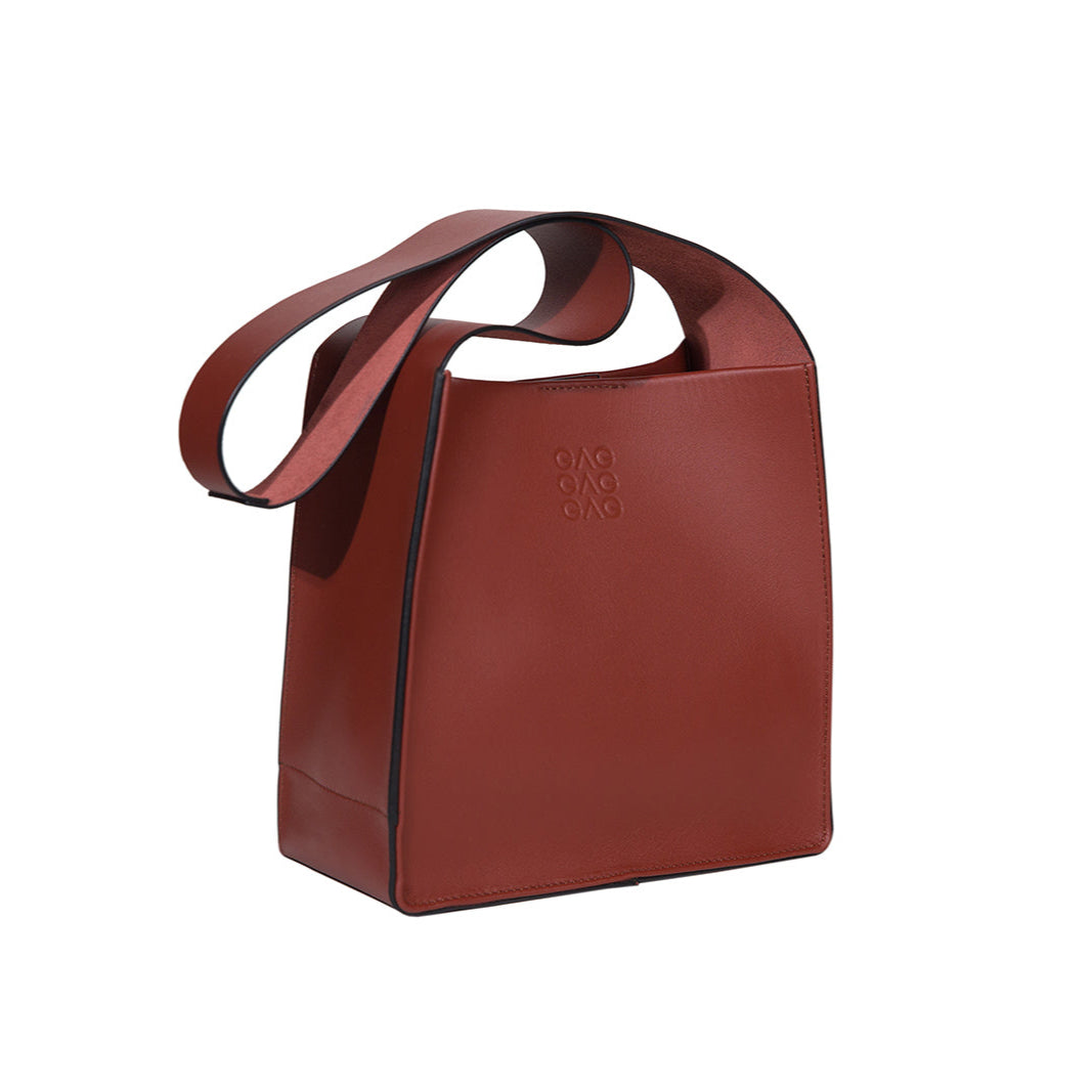 MINI SQUARE TOTE - ARCILLA