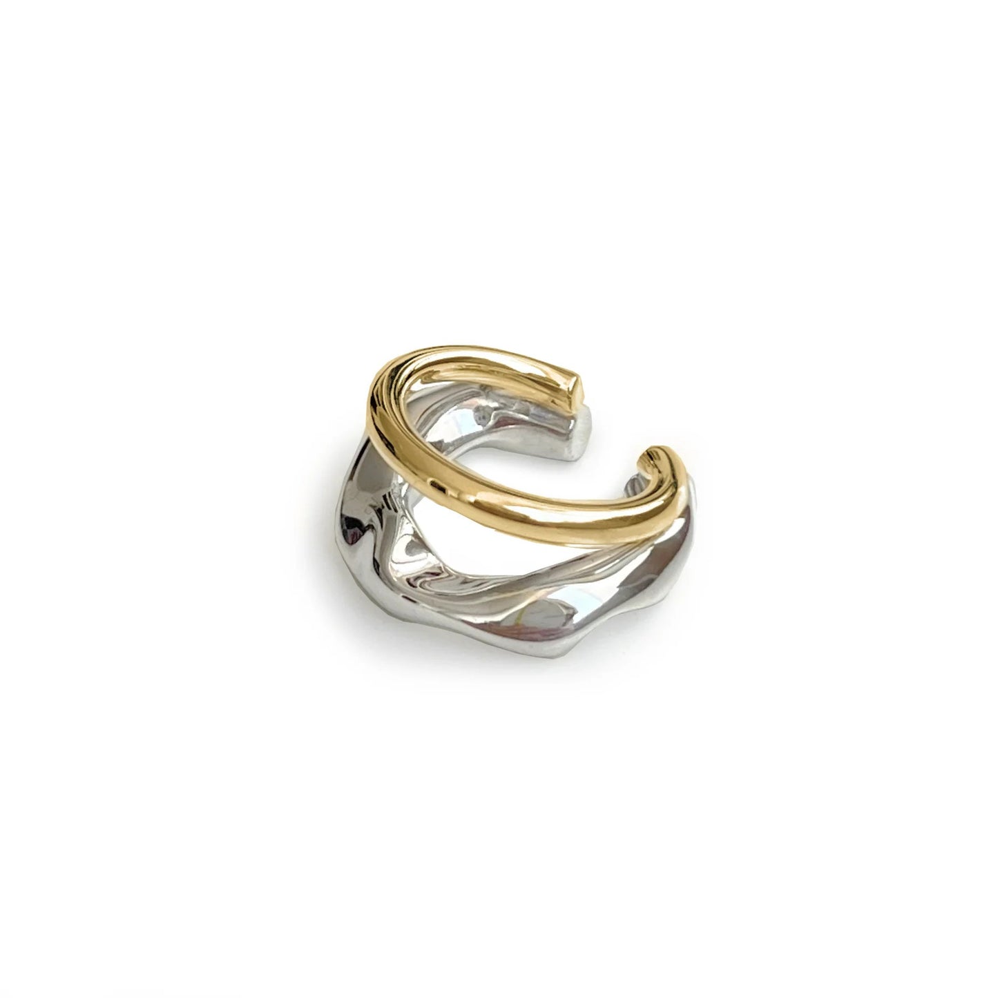 Molten Double Color Double Earcuff