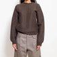 Knitted Mohair Crew Neck Sweater
