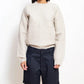 Knitted Mohair Crew Neck Sweater