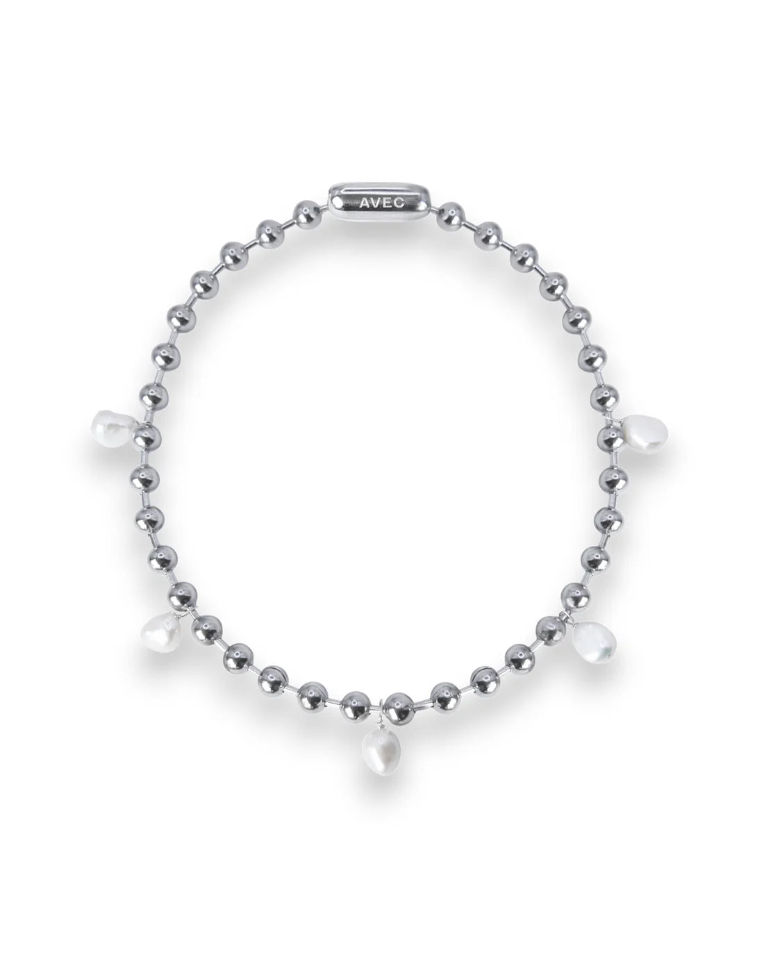 ROCKY NECKLACE 5 PEARL
